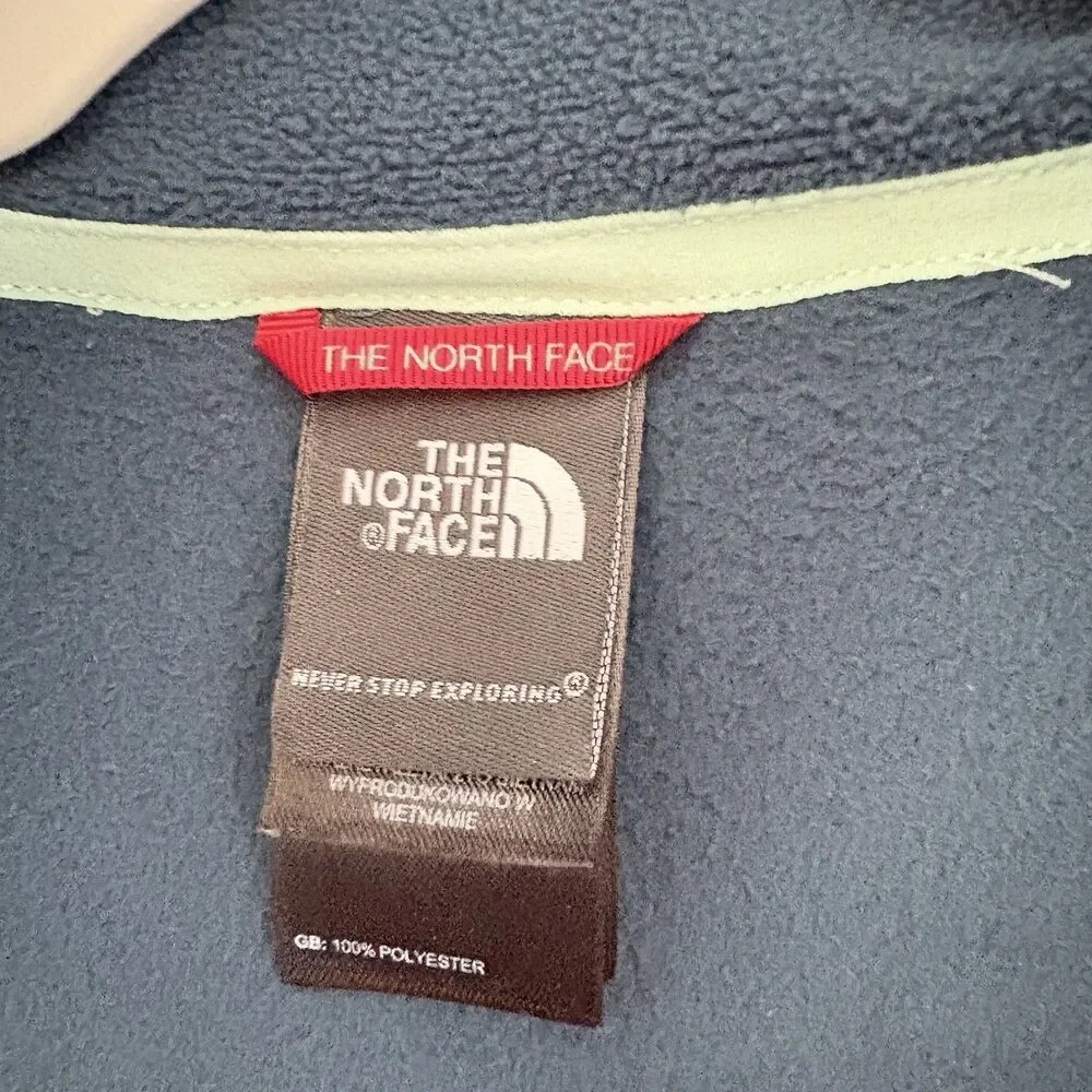 The North Face Blue Fleece Pullover‎ Women 1/4 Zip Polartec Outdoor Hike Small